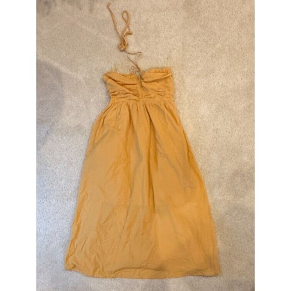 Hersy Dress Women Small  Maxi Long Lined Cotton Sleeveless V-Neck Vacation‎